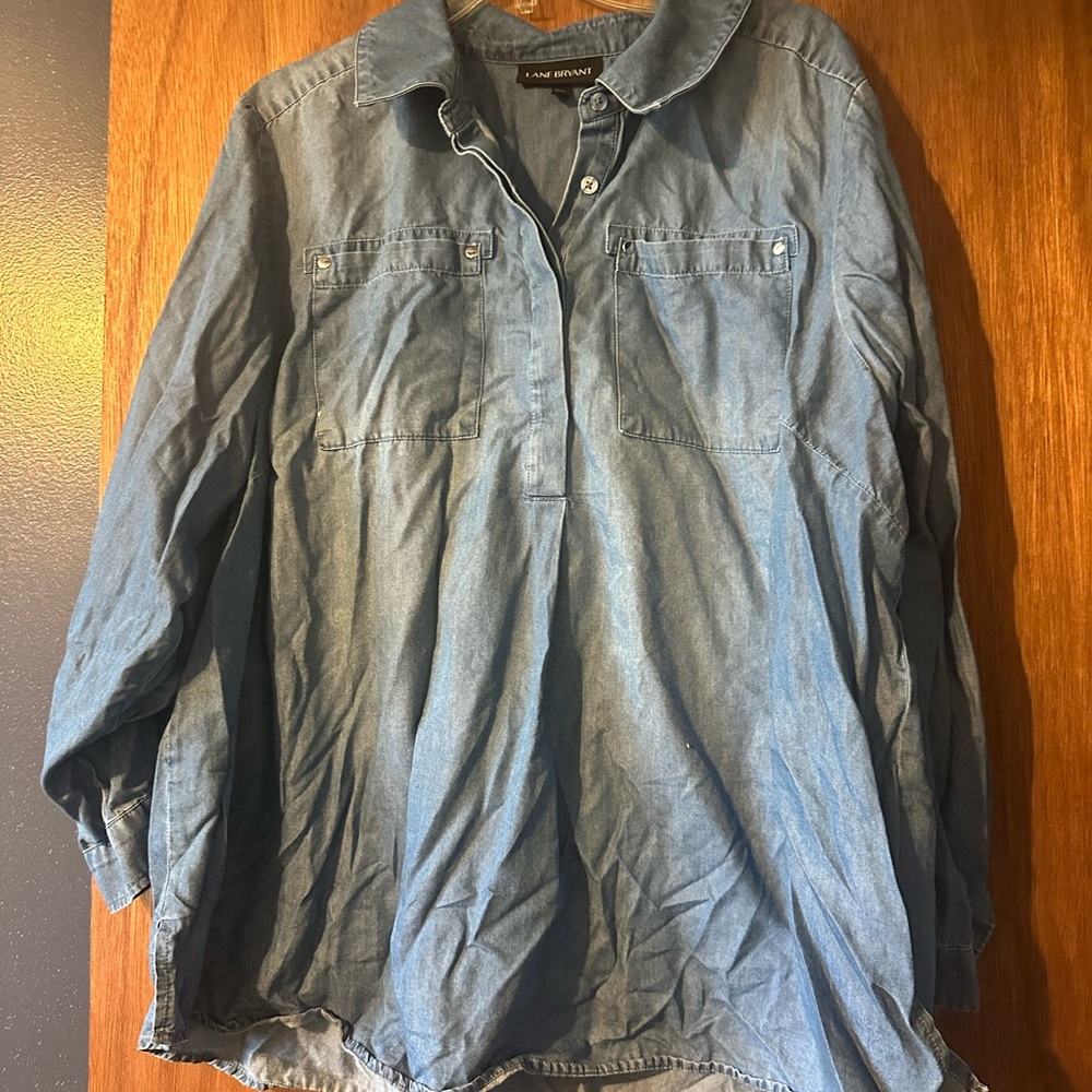 Lane Bryant Denim Shirt